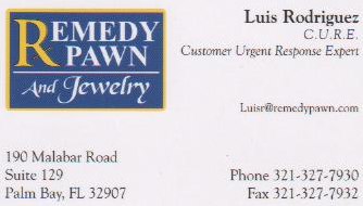 Remedy Pawn And Jewelry 321-327-7930